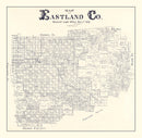 Vintage Map of Eastland County, Texas 1896