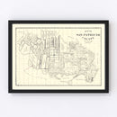 Vintage Map of San Patricio County, Texas 1896