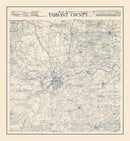 Vintage Map of Tarrant County, Texas 1895