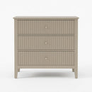 Fluted 3 Drawer Nightstand With Soft Close Slides by HouseOfZazla