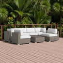 Seating Set With Cushions Handcrafted Wicker Design by HouseOfZazla