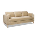 Knox 84' Modern Farmhouse Sofa, Fawn Brown Performance Velvet