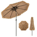 10 FT Tiki Patio Umbrella with 2-Tier Vented Canopy by LJGDeals