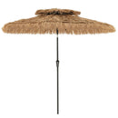 10 FT Tiki Patio Umbrella with 2-Tier Vented Canopy by LJGDeals