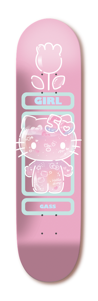Girl x Hello Kitty 50th Gass 8.125" Skateboard Deck