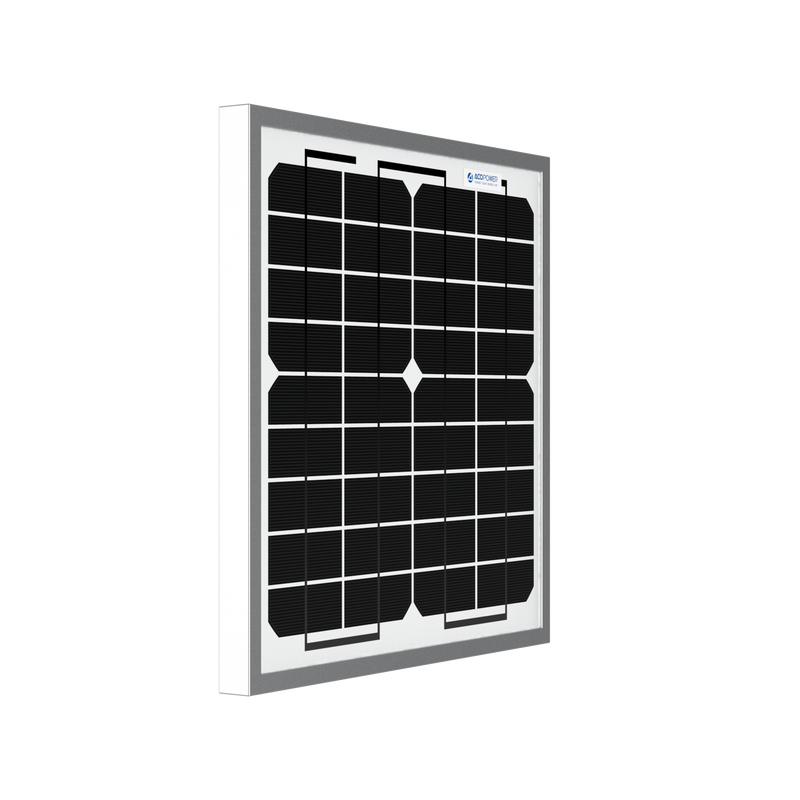 ACOPower 10W Mono Solar Panel for 12V Battery Charging RV Boat, Off Grid