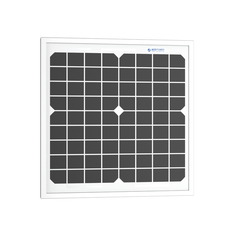 ACOPower 10W Mono Solar Panel for 12V Battery Charging RV Boat, Off Grid