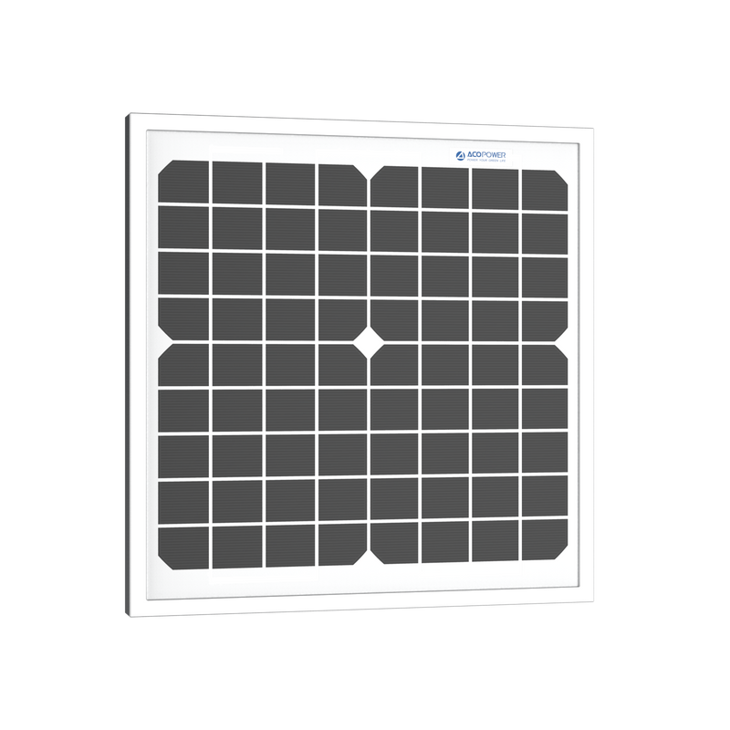 ACOPower 10W Mono Solar Panel for 12V Battery Charging RV Boat, Off Grid