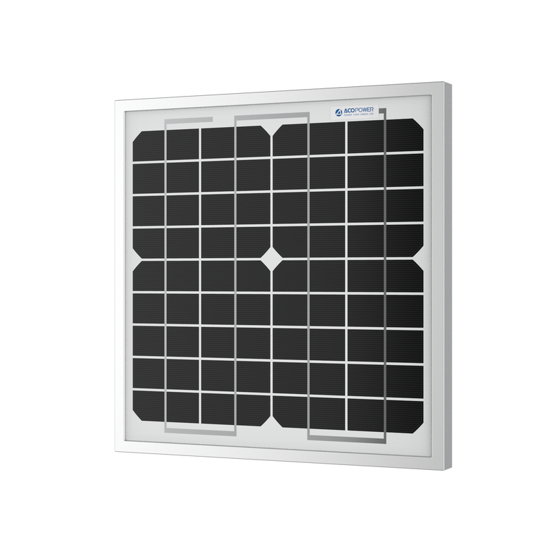 ACOPower 10W Mono Solar Panel for 12V Battery Charging RV Boat, Off Grid