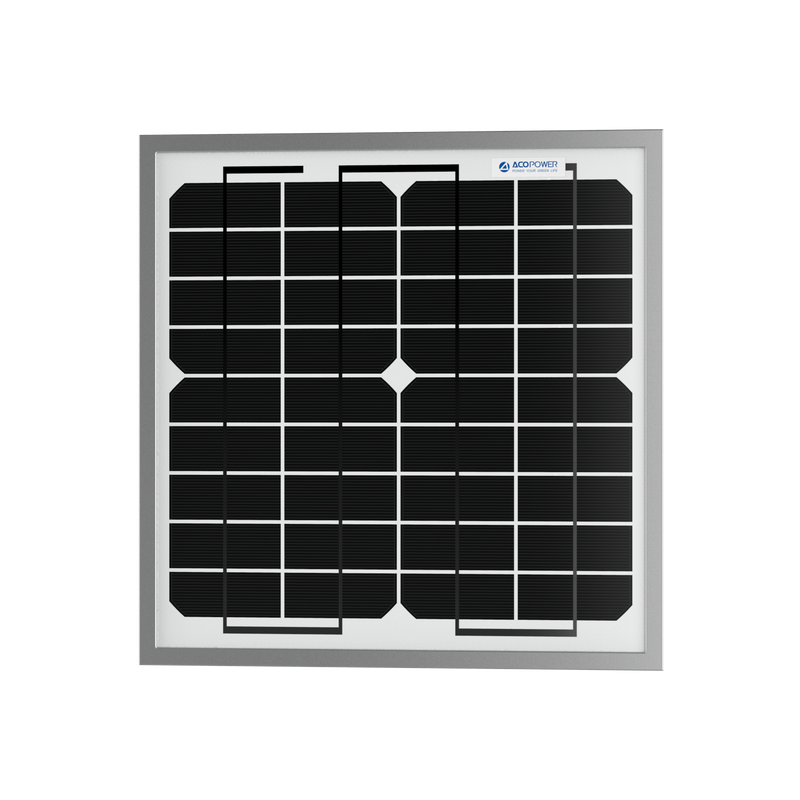 ACOPower 10W Mono Solar Panel for 12V Battery Charging RV Boat, Off Grid