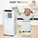 10,000 BTU Smart WiFi Portable Air Conditioner – 3-in-1 AC, Dehumidifier & Fan with 24H Timer, Remote Control, Easy Window Kit – Cools Up to 450 Sq. Ft. for Bedroom, Living Room, Home Office