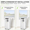 10,000 BTU Smart WiFi Portable Air Conditioner – 3-in-1 AC, Dehumidifier & Fan with 24H Timer, Remote Control, Easy Window Kit – Cools Up to 450 Sq. Ft. for Bedroom, Living Room, Home Office