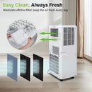 10,000 BTU Smart WiFi Portable Air Conditioner – 3-in-1 AC, Dehumidifier & Fan with 24H Timer, Remote Control, Easy Window Kit – Cools Up to 450 Sq. Ft. for Bedroom, Living Room, Home Office