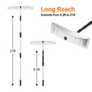 21 Feet Aluminum Large Poly Blade Telescoping Snow Roof Rake by LJGDeals
