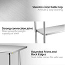 Stainless Steel Commercial Kitchen Prep & Work Table by LJGDeals