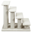24 Inch 4-Step Pet Stairs Carpeted Ladder Ramp Scratching Post Cat Tree Climber by LJGDeals