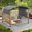 10 x 12 FT Outdoor Retractable Pergola with Retractable Canopy for Patio-Beige by DirectDeals