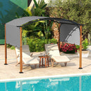 10 x 12 FT Outdoor Retractable Pergola with Retractable Canopy for Patio-Beige by DirectDeals