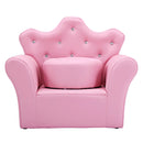 Children Upholstered Princess Sofa with Ottoman and Diamond Decoration for Boys and Girls by LJGDeals