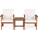 3PC Solid Wood Outdoor Patio Sofa Furniture Set by LJGDeals