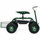 Extendable Handle Garden Cart Rolling Wagon Scooter by LJGDeals