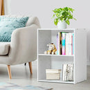 2-Layer Multifunctional Furniture Display Cabinet with Large Capacity Storage Space-White by DirectDeals