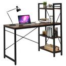 47.5 Inch Writing Study Computer Desk with 4-Tier Shelves by LJGDeals
