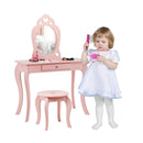 Kids Princess Makeup Dressing Play Table Set with Mirror by LJGDeals