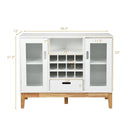 Wood Wine Storage Cabinet Sideboard Console Buffet Server-White by LJGDeals