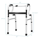 One-Button Folding Aluminum Walking Frame Walker by LJGDeals