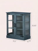 Modern Glass Door Cabinet – 3 Styles | Adjustable Shelves | Compact Storage Cupboard by 2Dropme
