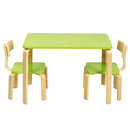 3 Piece Kids Wooden Activity Table and 2 Chairs Set by LJGDeals