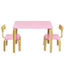3 Piece Kids Wooden Activity Table and 2 Chairs Set by LJGDeals