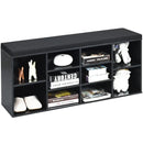 10-Cube Organizer Shoe Storage Bench with Cushion for Entryway by LJGDeals