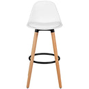 2 Pieces Mid Century Barstool 28.5 Inches Dining Pub Chair by LJGDeals