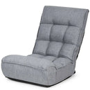 4-Position Adjustable Floor Chair Folding Lazy Sofa by LJGDeals