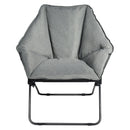 Oversized Foldable Leisure Camping Chair with Sturdy Iron Frame