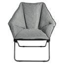 Oversized Foldable Leisure Camping Chair with Sturdy Iron Frame by LJGDeals