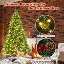 6.5 Feet Pre-lit Hinged Christmas Tree with LED Lights by LJGDeals