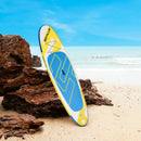 10 Feet Inflatable Stand Up Paddle Board 6 Inches Thick with Backpack Leash Aluminum Paddle by LJGDeals