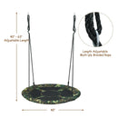 40 Inch Flying Saucer Tree Swing Outdoor Play Set with Adjustable Ropes Gift for Kids by LJGDeals