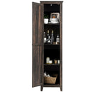 Linen Tower Bathroom Storage Cabinet Tall Slim Side Organizer with Shelf by LJGDeals