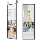 Full Length Metal Door Mirror with Adjustable Hook