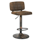 Set of 2 Vintage Bar Stools with Adjustable Height and Footrest by LJGDeals