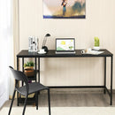 47 Inch Computer Desk Office Study Table Workstation Home with Adjustable Shelf Black by LJGDeals