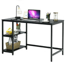 47 Inch Computer Desk Office Study Table Workstation Home with Adjustable Shelf Black by LJGDeals