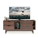 TV Stand for TV up to 60 Inch Media Console Table Storage with Doors by LJGDeals