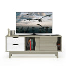 TV Stand for TV up to 60 Inch Media Console Table Storage with Doors by LJGDeals