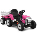12V Ride on Tractor with 3-Gear-Shift Ground Loader for Kids 3+ Years Old by LJGDeals