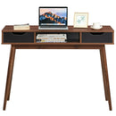 Stylish Computer Desk Workstation with 2 Drawers and Solid Wood Legs by LJGDeals